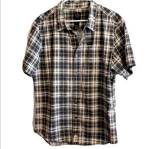 Harley-Davidson Men’s Black Label button down plaid shirt.